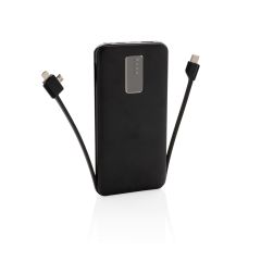 10.000 mAh powerbank with integrated cable