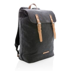 Canvas laptop backpack PVC free