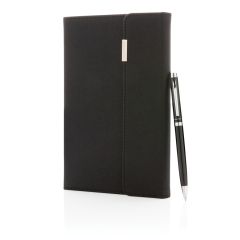 Swiss Peak deluxe A5 notebook and pen set