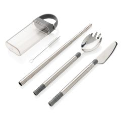 Pocketsize reusable cutlery set on-the-go