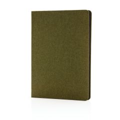 Deluxe fabric notebook with black side