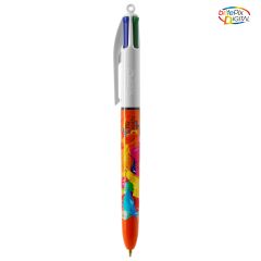 BIC® 4 Colours Fine Ballpen with lanyard