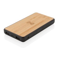 Bamboo 8000 mAh Wireless Charging Fashion Powerbank