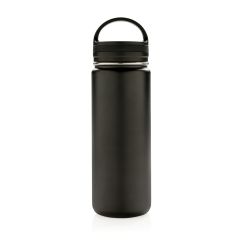 Vacuum insulated leak proof wide mouth bottle