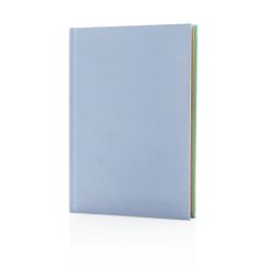 Deluxe fabric 2-in-1 A5 notebook ruled & plain